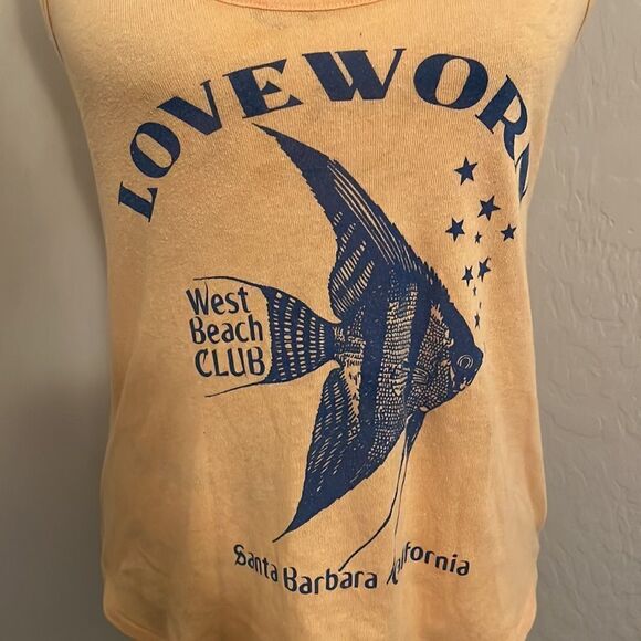 Loveworn Yellow Fish Santa Barbara California Tank Top - Picture 4 of 9